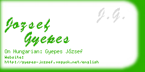 jozsef gyepes business card