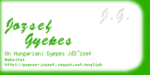 jozsef gyepes business card